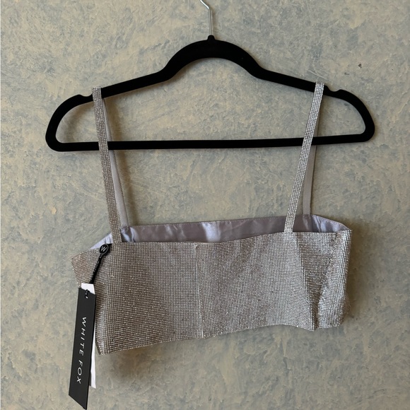 WHITE FOX BOUTIQUE | Sparkle Crop top - Picture 7 of 7